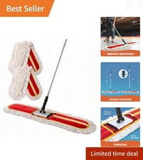 36 Inch Commercial Dust Mop with 59 Inch Extendable Handle for Hardwood Tile ...