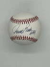 Johnny Bench Signed Baseball HOF 89 OMLB Steiner Reds