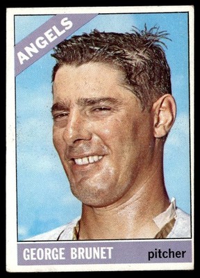 1966 Topps George Brunet California Angels #393
