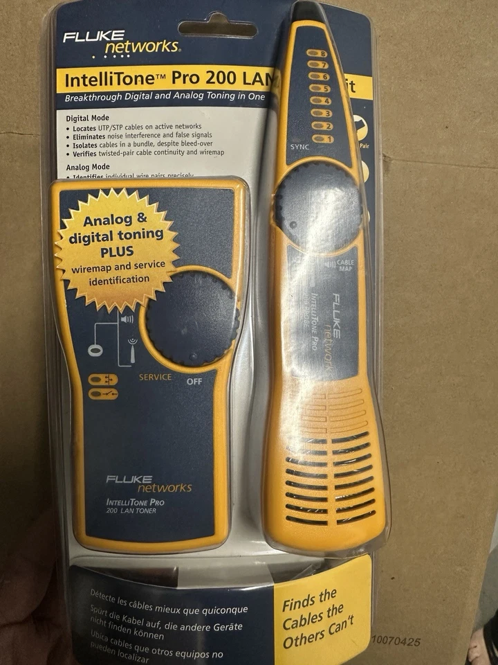 Fluke Networks IntelliTone Pro 200 LAN Toner and Probe Series MT820060KIT - Image 2 of 2