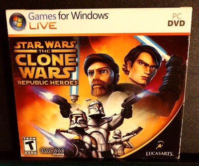 STAR WARS: The Clone Wars - Republic Heroes Windows Live PC DVD-ROM Lucas Arts