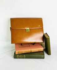 Vintage Leather Writing Portfolio   Brass Clo...