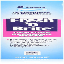 Fresh'N Brite Denture Cleaning Paste, 1Pack