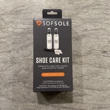 SofSole ALL-in-ONE SHOE CARE KIT: CLEANER DEODORIZER DUAL-BRISTLE BRUSH
