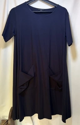 Vestido COS Azul Marino Jersey Línea A Bolsillo Talla m - Imagen 1 de 4