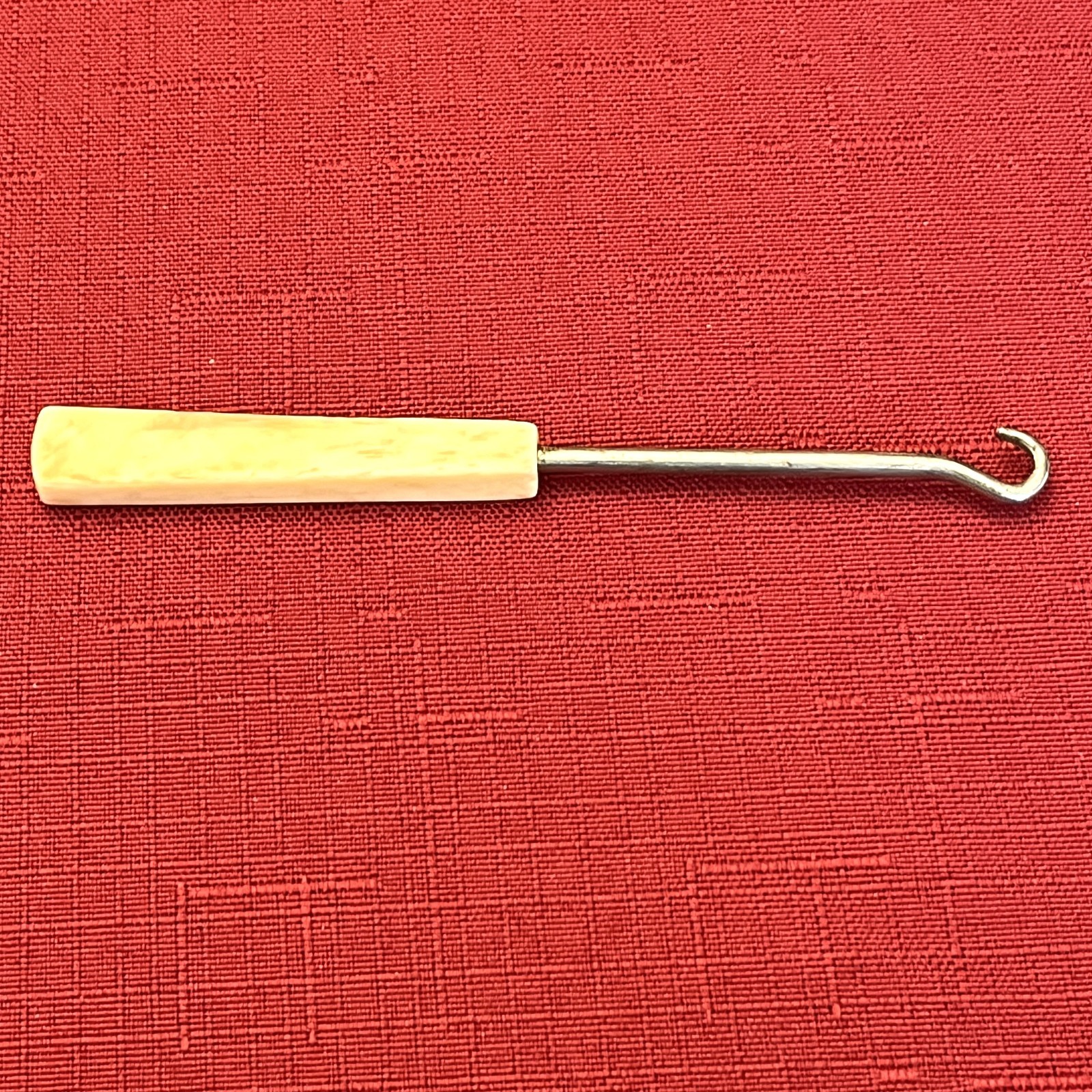 Antique Celluloid Handle Button Hook - image 2