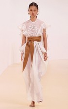 NWOT  $2,950 Zimmermann BALANCE WATERFALL DRESS Size M 