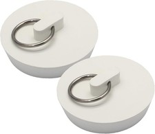 2 Pack Rubber Drain Stopper - Fits 1-3/4 Inch to 1-7/8 Inch Leak-Proof Plugs for