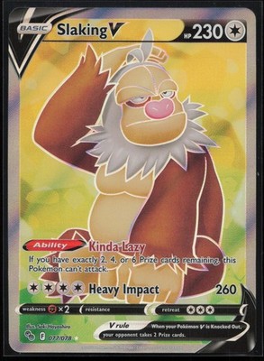 Slaking V (Full Art) 077/078 Pokemon GO  Pokemon TCG Card