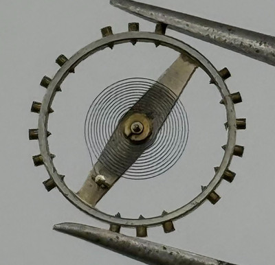 Peseux 180 Balance Wheel Complete And Spring 10½    280 Watch Movement Parts NOS