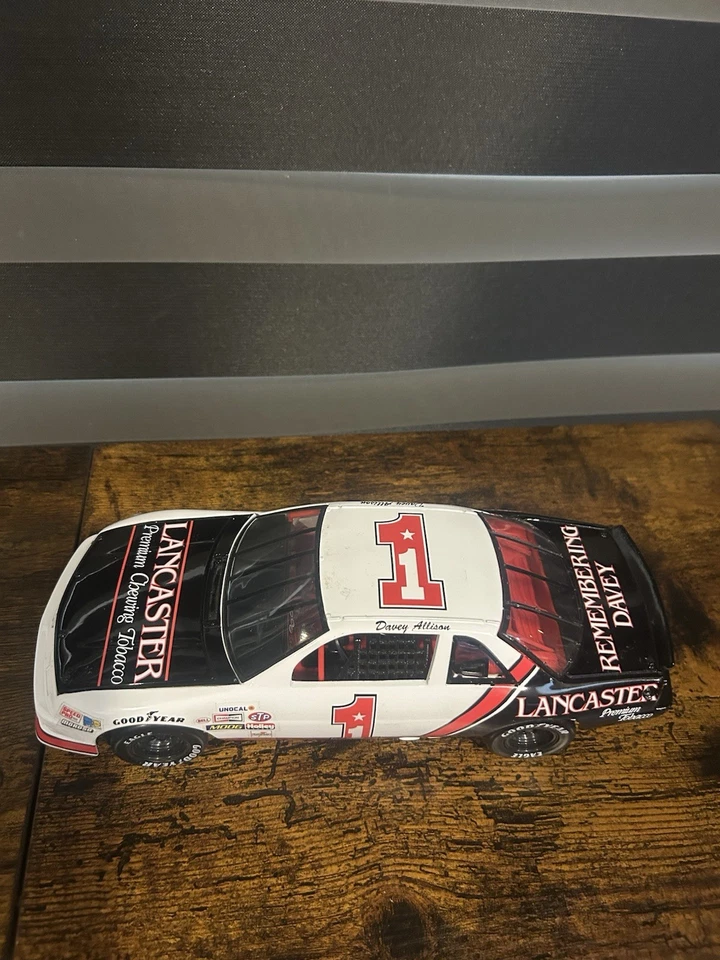 1/18 ERTL Remembering Davey Allison #1 Lancaster Chewing Tobacco Chevy Lumina - Image 2 of 2