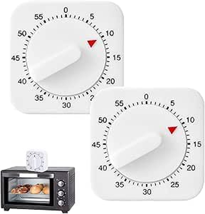 Eieruhr Mechanisch Kurzzeitwecker Küche 60-Minuten Timer Lauter Alarm Set