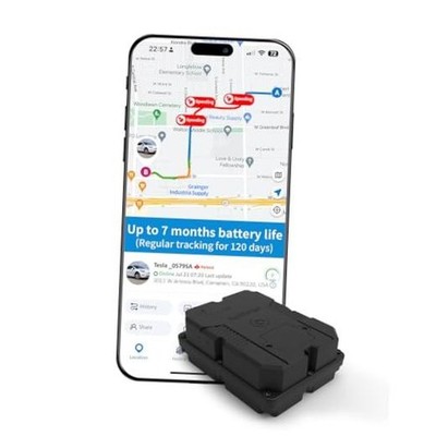 Magnetic GPS Tracker for Vehicles, Hidden Tracker Device for Car, Trailer, Up