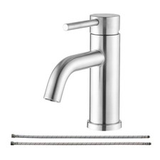 Premium Modern Bathroom Faucet,Single-hole vanity mount design,Streamlined