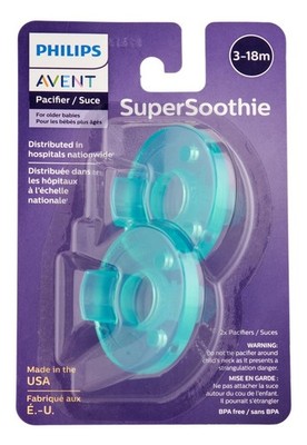 Philips Avent Soothie 3m+ Green 2 Ct. Pacifier & Soother