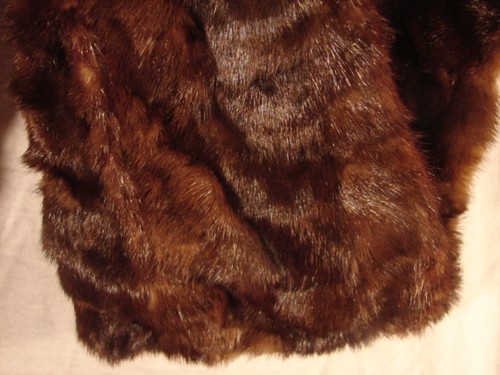 Estola de visón vintage Fine Furriers Alma Nebraska envoltura de piel de visón visón - Imagen 5 de 6