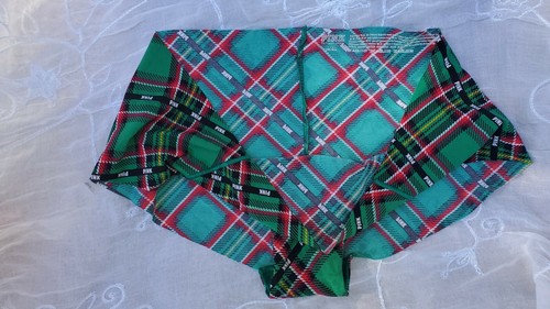 Victoria's Secret Pink panty PINK vintage seamless panty Large plaid schoolgirl - Picture 5 of 5