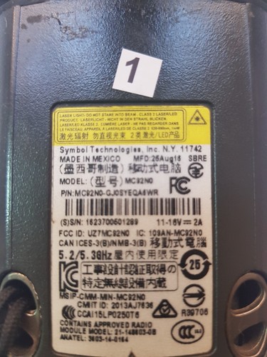 3 x Used Zebra Motorola Symbol MC92N0 P/N: MC92N0-GJ0SYEQA6WR Lot #1260 - Photo 7 sur 24