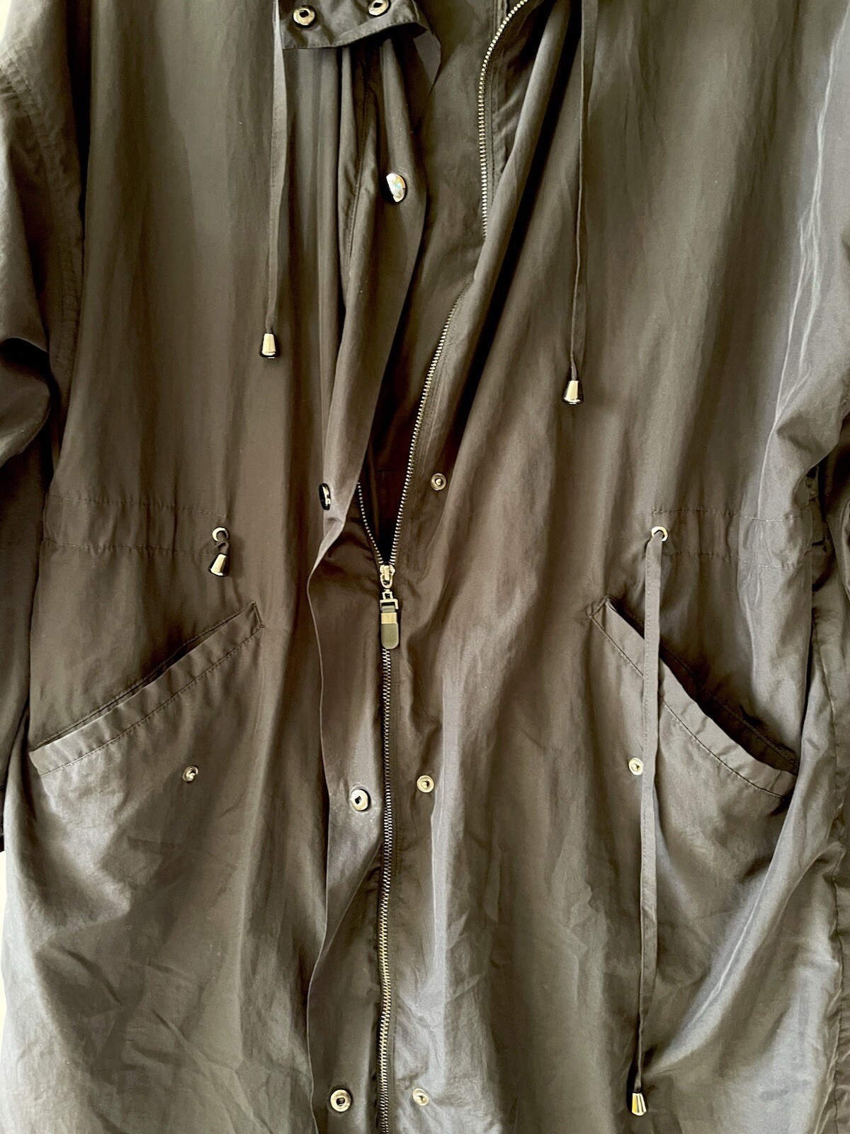 ZARA BASIC Outerwear Department, Black Anorak Jac… - image 8