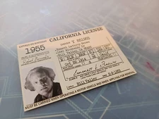 Back to the Future Custom Made  Doc Emmett Brown 1955 License Prop Cosplay Novel