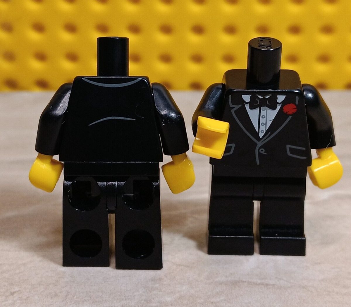LEGO BAM Tuxedo Groom Groomsmen ADD A HEAD Flower Boutonniere