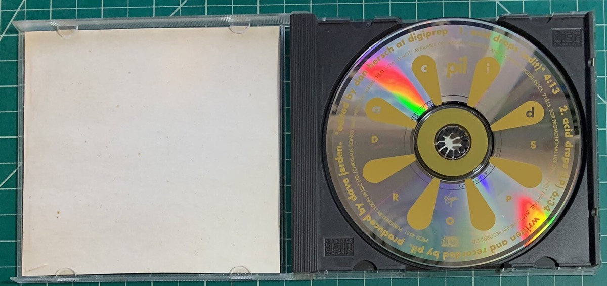 Sex pistols PIL Public Image limited Acid Drops w/EDIT PROMO DJ CD