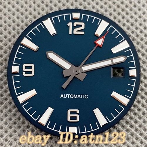 31mm sterile watch Dial and hands Fit NH35 Miyota 8215 821A 8205 ETA 2836/2824 - Picture 6 of 25