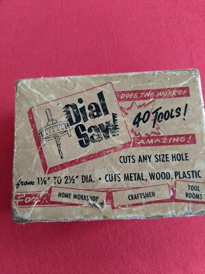 Vintage (1950s) Erwood Dial Saw, 12 Pieces And Instructions