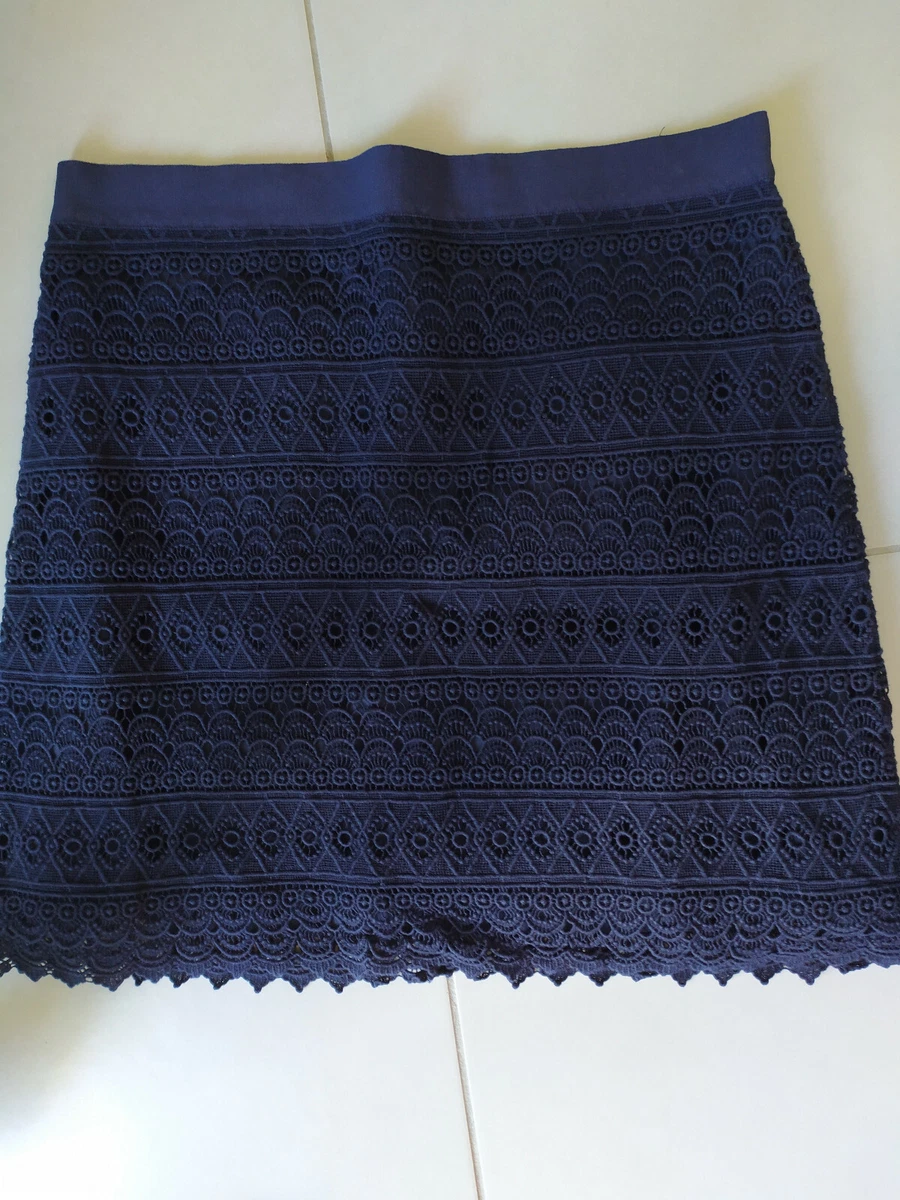 Jupe Ann Taylor Occasion En Très Bon état - Taille 00P, Longueur Genoux, Couleur Blanche