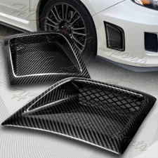 For 2008-2014 Subaru WRX STi Real Carbon Fiber Front Bumper Side Air Vents 2-pcs