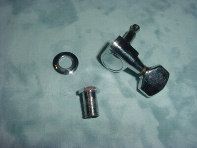 Tuning Machine Nuts VINTAGE GROVER CHROME GUITAR TUNER / TUNING MACHINE KEY / NUT AND ...