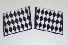 Masonic Checkered Solomon Uniform Collar Tabs Mosaic Cape Robe Patch 33 Bible AO