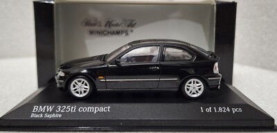 BMW 3-Series 325 Ti Compact (E46) 2000 Black 1:43 Minichamps BMW 3-Series 325 Ti Compact (E46) 2000 Black 1:43 Minichamps