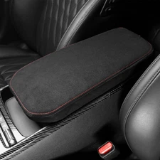 US --- Suede Central Console Armrest Cushion Pad Cover For Kia Stinger 2018-2023