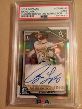 2024 Bowman Chrome Ryan Lasko #235/499 AUTOGRAPH REFRACTOR #CPA-RLAS PSA 9 Mint
