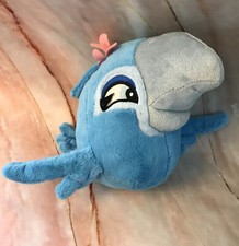 Angry Birds Rio Jewel Macaw Blue Pink Flower 2011 Plush Stuffed Animal 9  E