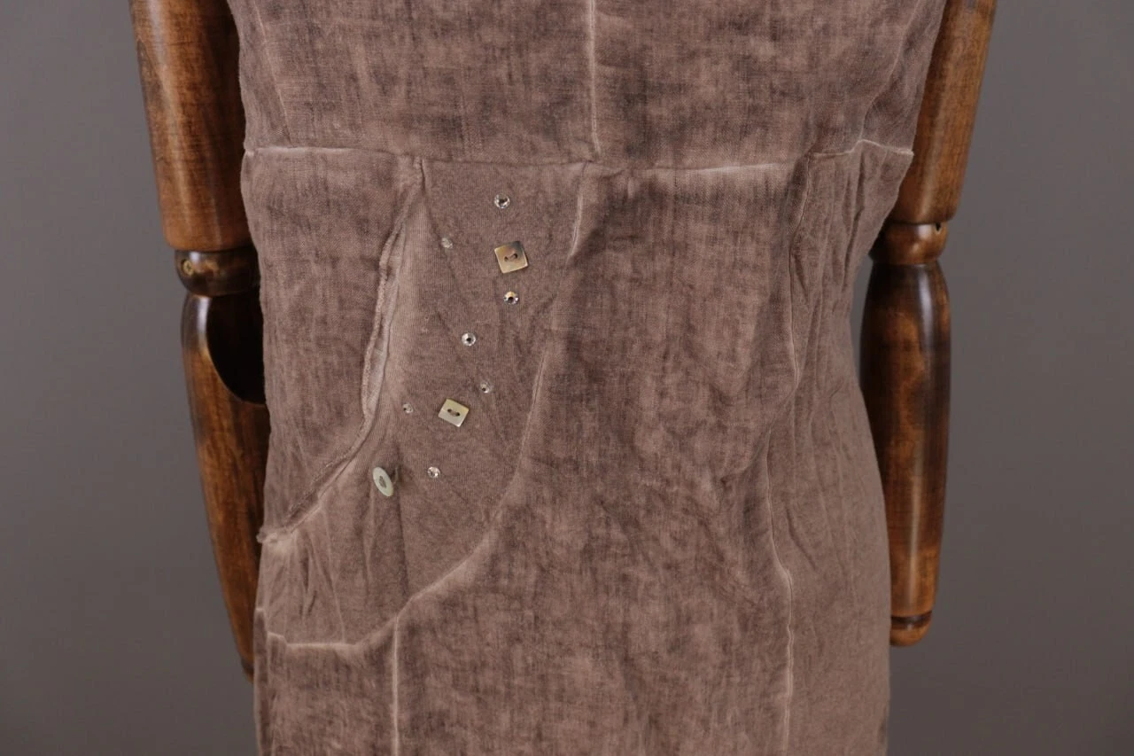 BOTTEGA VENETA Bottega di Elisa Cavaletti Abito senza maniche marrone A Line con turni