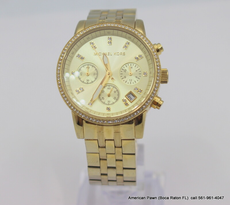 Michael Kors MK5698 Gold Tone Dial Gold Tone Stainless