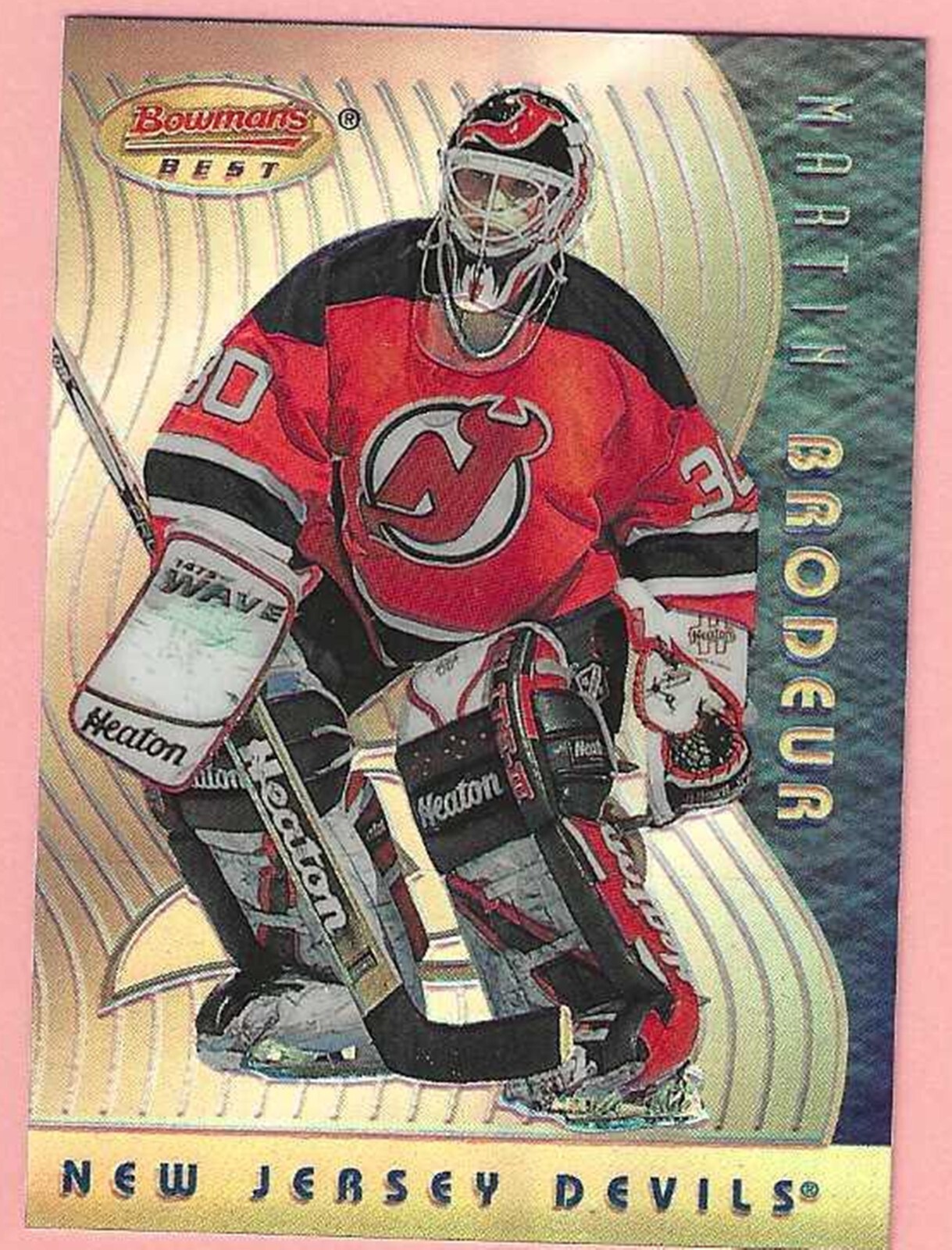 1995-96 Bowman Bowman's Best #BB8 REFRACTOR Martin Brodeur HOF