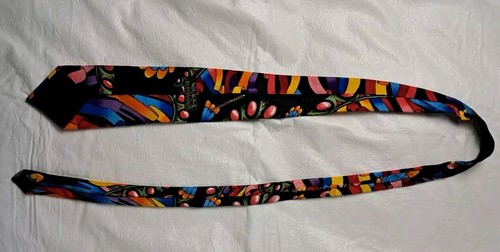 RUSH LIMBAUGH No Boundaries Mens 100% Silk Necktie USA Geometric Multi-Color - Picture 4 of 6