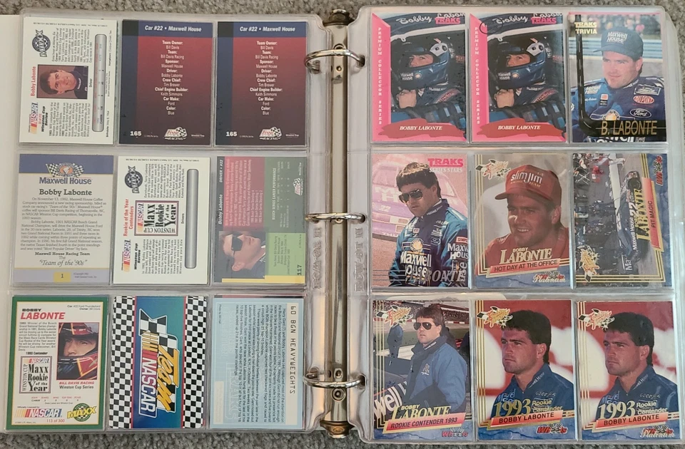 Bobby Labonte NASCAR Racing Card Singles 1991 - 1995 Your Choice! - Interstate - Image 4 of 4