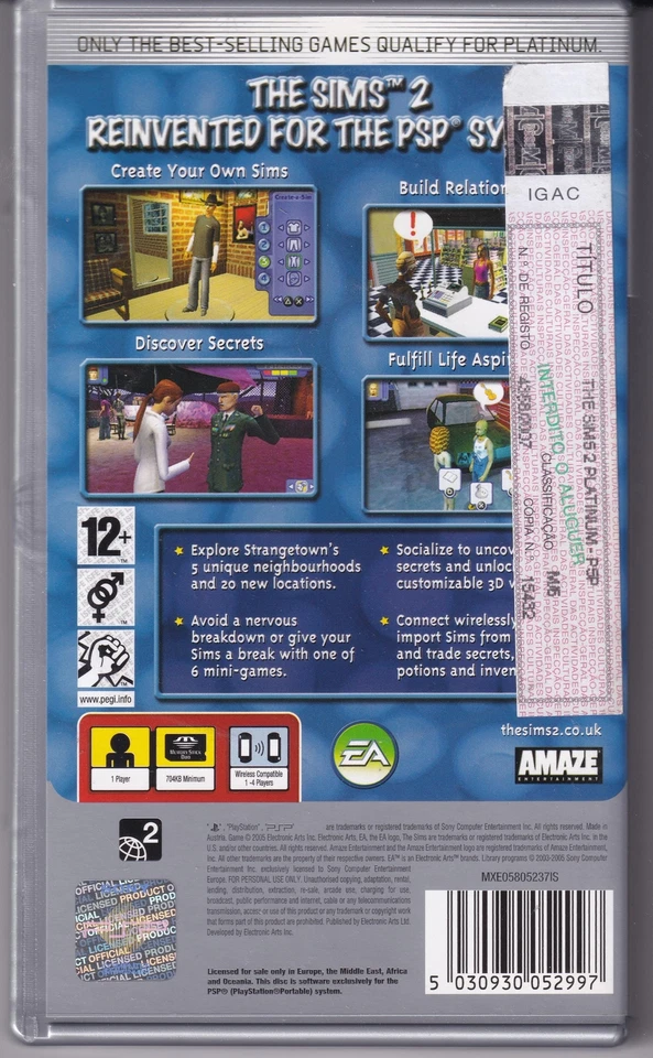The Sims 2 PSP Game - CIB, Tested & Working - PAL Region 2 - Image 4 of 4