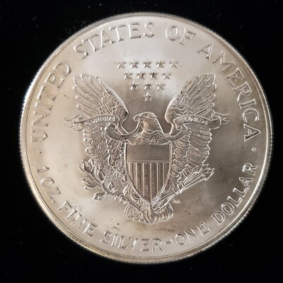 2000 1 oz American Silver Eagle Dollar - Colorized Al Gore - F2132