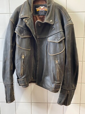 harley davidson billings lesther jacket XL 97133-94VM