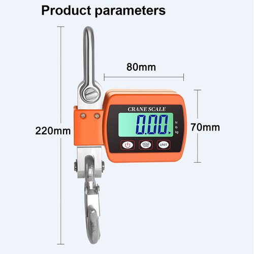 LCD Digital Display Crance Scale 0.05-500kg Portable Industrial Electronic R6Q7 - Picture 11 of 11