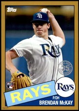Brendan McKay 2020 Topps 1985 35th Anniversary 5x7 Gold #85-96 6/10 Rays