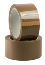 Adhesive Tape for Packaging 1 pc Dimensions 50x132 mm Color Brown Transparent