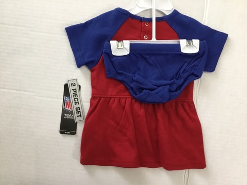 New York Giants NY NFL Football 2 Piece Baby Outfit GIRLS 18M NWT - Picture 2 of 2
