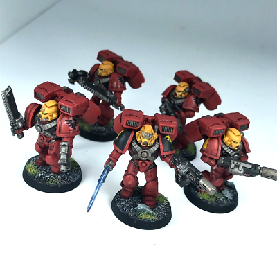 Blood Angel Assault Squad Space Marines - Painted