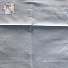 Vintage 60s Handmade Baby Pillowcase Blue w/ Embroidered Rabbit — photo 3
